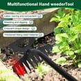 thumbnail image 5 of Bxaolu Weeding Artifact Uprooting Weeding Tool, 11 Teeth Multifunctional Hand Weeder Tool, Portable Garden Weed Tools with Rubber Handle, Weed Remover Tool for Backyard&nbsp;, Garden, 5 of 7