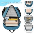 thumbnail image 4 of ALAZA Horse Racing School Backpack Lunch Box Set Student Bookbag, 4 of 7
