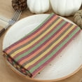 thumbnail image 2 of PurpleEssences Stripe Cloth Napkins Set of 10 (18x18 inches) - Thanks Giving, 2 of 5