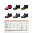 thumbnail image 2 of Crocowalk Women's Fashion Lightweight Safty Rain Boots Waterproof Flat Bootie Kitchen Low Top Work Shoes, 2 of 7