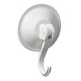 thumbnail image 1 of Spectrum Diversified 15600 White Plastic Suction Hooks With Locking Hook 2 Count, 1 of 1