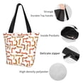 thumbnail image 4 of Fotbe Dachshund Dog Bolsa de Playa con Estampado, Bolsa de Hombro, Bolsa de Mano Espaciosa, Bolsa de Viaje Ligera, Bolsa de Compras Versátil, 4 of 6