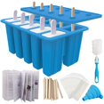 thumbnail image 1 of Moldes para helados Miaowoof, hechos en casa, 10 cav, de silicona sin BPA, 1 of 7