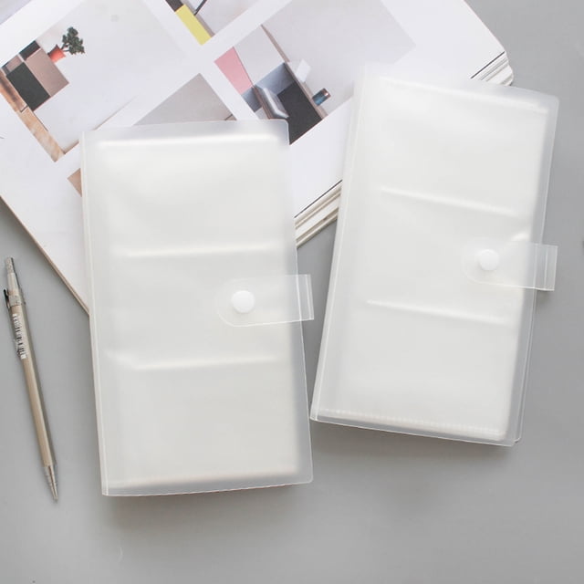 RENACLIPY Large Capacity Transparent Photo Album for Organizing Pictures and Tickets Stylish Design