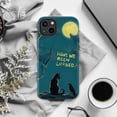thumbnail image 6 of Mystical Cat and Crow Phone Case, Gothic Aesthetic iPhone Case with Full Moon and Quote, Protective Phone Cover for iPhone 16 15 14 13 12 11 Plus Pro Max Mini, 6 of 6