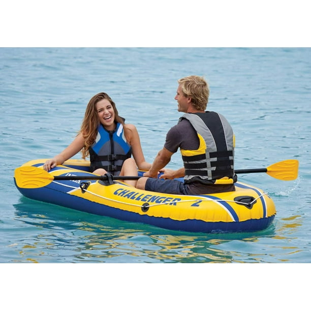 Intex Challenger 2 Inflatable Boat Set With Pump And Oars 68367EP