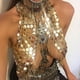 thumbnail image 3 of Sujetador sin espalda con cuello halter sexy para mujer, cadena para el cuerpo, collar con borlas para fiesta, 3 of 5