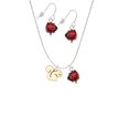 thumbnail image 2 of Delight Jewelry Goldtone Squirrel Red Lucky Ladybug Necklace and Dangle Earrings Set, 2 of 6