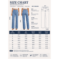 thumbnail image 6 of DOKOTOO Women's Jeans Straight Leg Stretchy Jeans High Waisted Trendy Welt Pockets Loose Wide Leg Denim Pants, 6 of 12