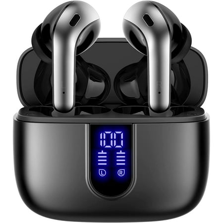 Bluetooth Headphones True Wireless Earbuds 60H Playback LED