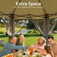 thumbnail image 5 of EliteEdge Pop Up Gazebo 13x13ft, Hexagonal Outdoor Canopy Shelter, Instant Patio Gazebo Tent with Mesh Netting and Strong Steel Frame for Patio Backyard Garden Wedding Party, 5 of 7