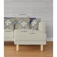 thumbnail image 4 of Rose Diamond Indoor/Outdoor Pillow in Muted Yellow Teal 16x16, 4 of 5