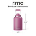 thumbnail image 4 of RTIC One Gallon Ceramic Lined Insulated Outback Water Bottle Jug, Leak Proof, Orchid, 4 of 8