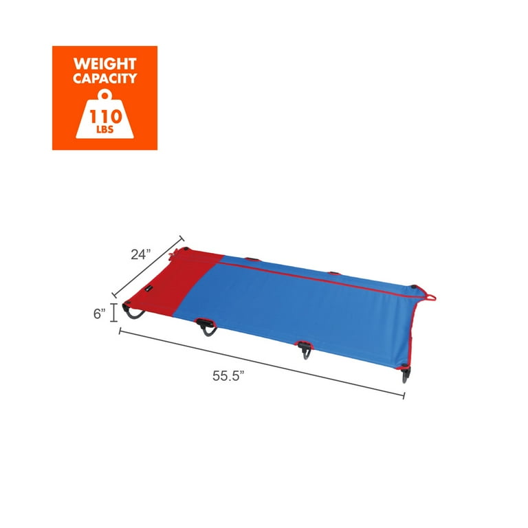 Ozark Trail Kids Portable Zipper Cot 55x24x6 in Camping Sleeping