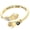 Gold-color, variant on Unique Hugging Hands Couple Rings Fashion Jewelry Open Sizing With Stylish Zircon