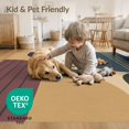thumbnail image 3 of ODIKA 8'x10' Multicolor Geometric Abstract Elegance Washable Area Rug Contemporary Artistic Expression with Bold Shapes for King Size Bedroom Under Bed, Master Suite, Non-Shedding, Easy Care, 3 of 6