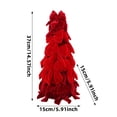 thumbnail image 3 of Kmonabie Mini Tabletop Christmas Tree Decor, Velvet Small Bow Tree Ornament Centerpiece, Holiday Desktop Decoration for Home Bedroom Fireplace Party, Red, 3 of 7