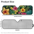 thumbnail image 7 of Yuyamidu Tropical Hibiscus Windshield Sun Shade for 1997-2018 Jeep Wrangler TJ JK JKU, Palm Leaves Sunshades Heat Shield, 7 of 7