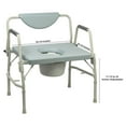 thumbnail image 6 of McKesson Bariatric Commode Chair with Padded Back and 12-Quart Bucket, 1,000 lbs Limit, 1 Ct, 6 of 7