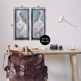 thumbnail image 4 of Stupell Industries Classic Pelicans Gazing Animals & Insects Painting Gray Floater Framed Canvas Art Print Wall Art, 11 x 25, Set of 2, 4 of 10