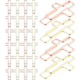 thumbnail image 4 of 20PCS Cross Shaped Decorative Metal Paper Clips for Office School Use Gold and Rose Gold Design, 4 of 5