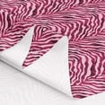 thumbnail image 2 of Erosebridal Zebra Pattern Fabric by the Yard 2 Yards Wild Animal Print Sewing Fabric, Dusty Pink, 2 of 6