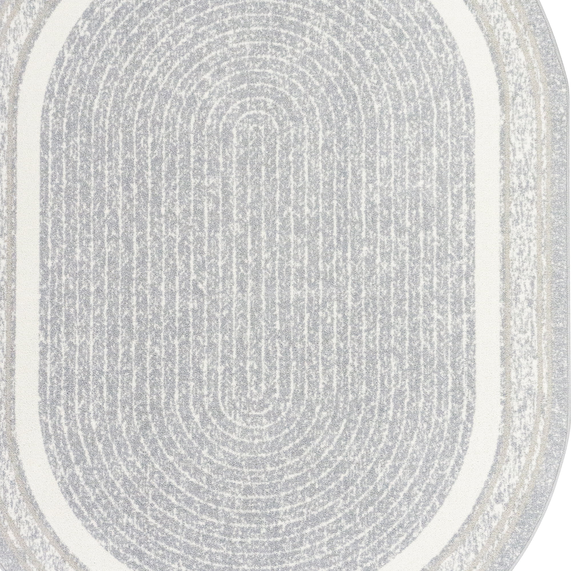 Joy Carpets Cozy Corner 3'10" x 5'4" Indoor Oval Area Rug in Color Mist