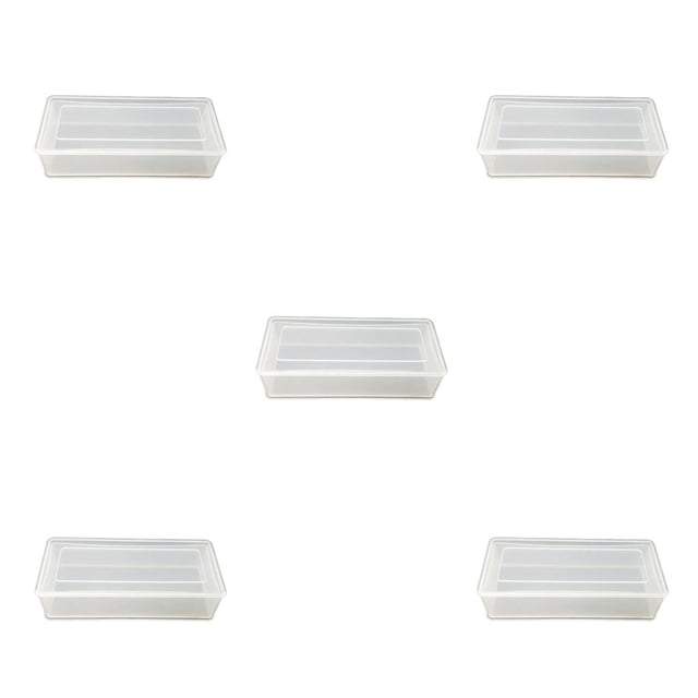 VONKY Boîtes de Rangement Transparentes Conteneur de Pièces de Collection 5Ensemble