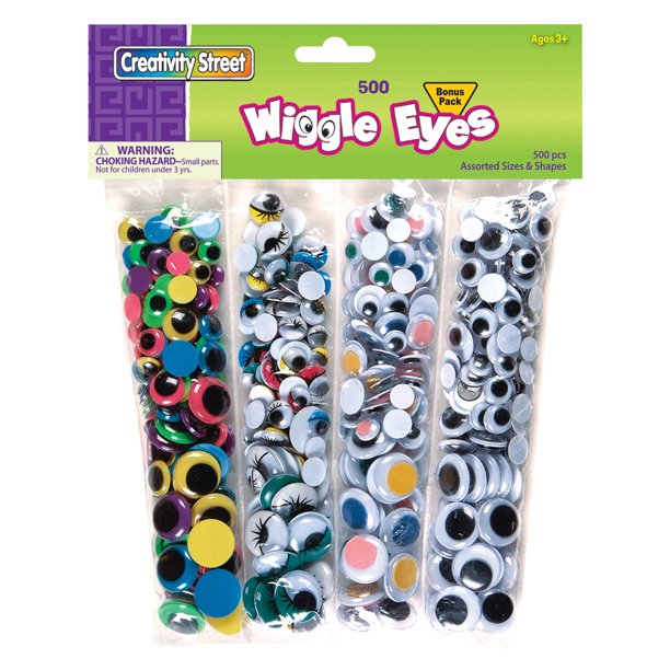 Creativity Street® Wiggle Eyes, 500 Pieces, Assorted Colors Walmart