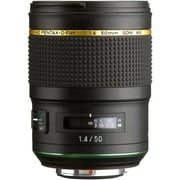Pentax HD PENTAX-D FA 50mm F1.4 SDM AW Single-Focus Lens, Black