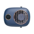 thumbnail image 2 of Ventilador personal USB para colgar cuello, ventilador perezoso, mini ventilador de escritorio con cordón ajustable, ventilador portátil de 3 ve Azul Macarena Ventilador de cuello colgante, 2 of 8
