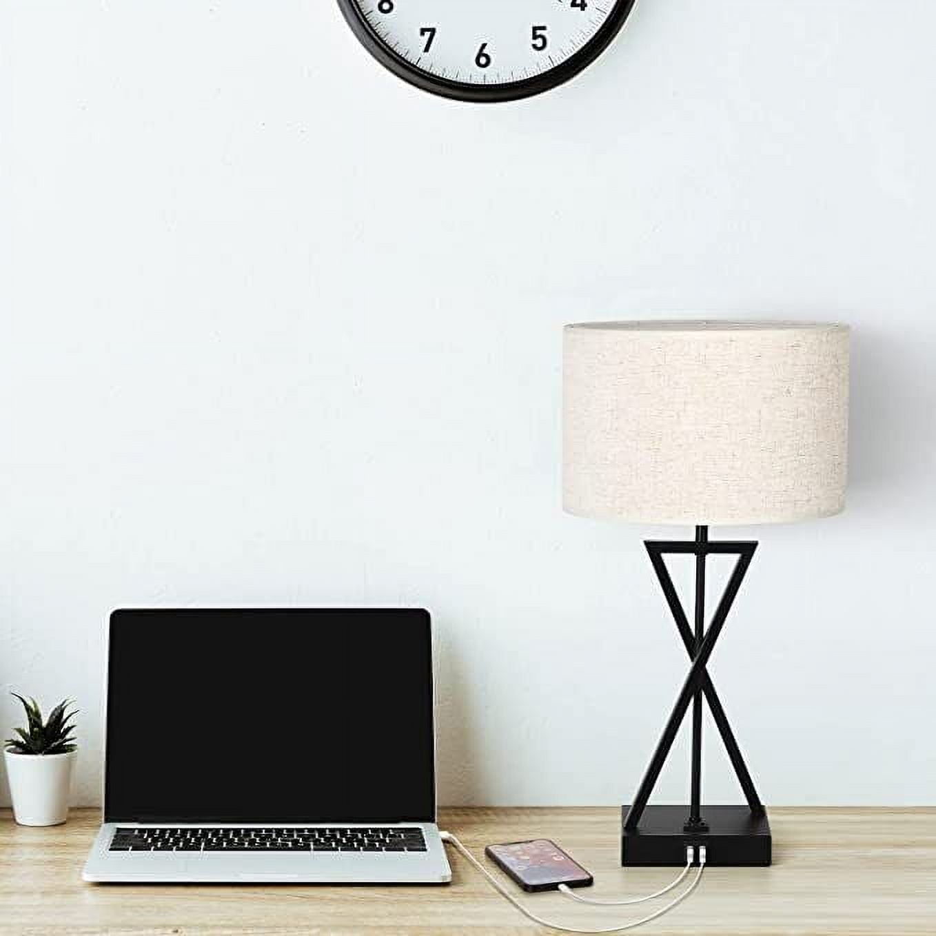 Table Lamp Set of 2 Table Lamps for Living Room (White,3 Touch Control Ways)