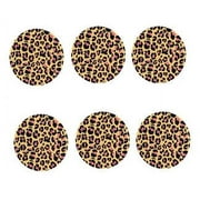 12 - 2 inch Leopard Edible Cupcake Decoration Images