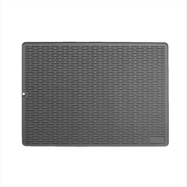 Almohadilla Protectora de Silicona para Estufa, Cubierta Protectora para Horno, Almohadilla de Drenaje, Almohadilla Aislante de Silicona Fácil de Limpiar, Gris