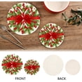 thumbnail image 4 of SKYSONIC Christmas Candy Cane Pot Holders Trivets, 2 Pcs Heat Resistant Trivets, Cotton Thread Weave Mats for Hot Pads Pans Pot Bowl Teapot for Kitchen Decor, 4 of 7