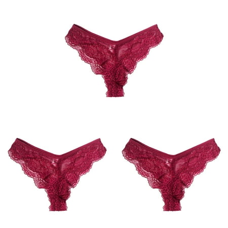 ear for Womens Bra Underwear Set Cotton Bikini Panties Soft Hipster Bulk Panties Panty Ladies Stretch Sexy Plus Size Lot Briefs Lace Panties ceangrtro (3Packs) (3Packs)