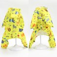 thumbnail image 2 of Chubasquero para cachorros Teddy Corgi, impermeable para mascotas con estampado de cuatro patas, suministros para perros para temporada de lluvias (S) JM, 2 of 5
