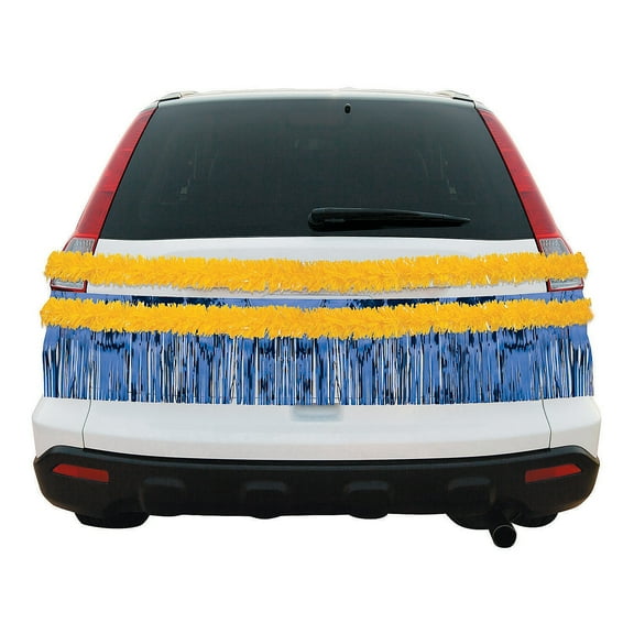 Blue & Gold Car Parade Decorating Kit, Party Decor, Other, 5 Pieces