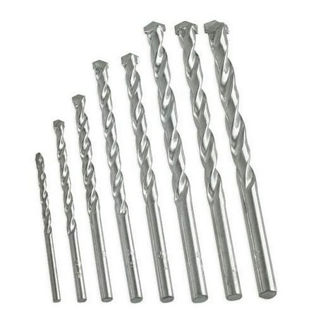 Wideskall 8 Pieces 1/8" - 3/8" Bullet Masonry Drill Bits Set for Metal