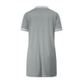 thumbnail image 6 of UVEASISHA Polos Dresses for Women Short Sleeve Collared V Neck Shirt Dress Summer Casual Golf Tennis Mini Dresses with Pockets Gray M, 6 of 10
