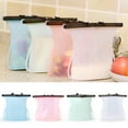thumbnail image 2 of Silicone Food Bag Airtight Portable Reusable Food Fresh Bag Silicone Cooking Bag, 2 of 10