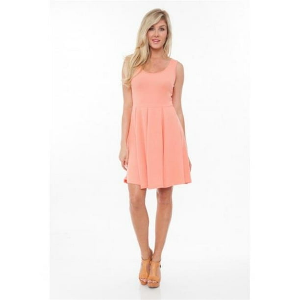 Coral fit 2025 and flare dress