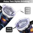 thumbnail image 5 of Halloween Stainless Steel Tumbler Happy Halloween Insulated Coffee Mug with Straw,Thermal with Lids for Hot and Cold Drinks for Outdoor Sports Wedding 40 oz Boo Tumbler, 5 of 7