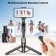 thumbnail image 4 of Estabilizador de cardán para teléfono inteligente con control remoto, trípode extensible de aluminio para selfie Stick, rotación automática de 360°, equilibrio automático para grabación de vídeo en vi, 4 of 5