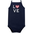 Hudson Baby Infant Girl Cotton Sleeveless Bodysuits 5pk, Shining Stars