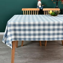 Gingham Tablecloth Rectangle Table Cloth Heavy Duty Cotton Checkered Table Cover for Spring Picnic Kitchen Dining(C-Sage Green, 60x102 inch)