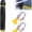 1Pcs, variant on Home High-Pressure Car Wash Water Gun Adjustable Metal Hose Nozzle Spray Wand with Stepless Twist Jet Sprayer and Thumb Screw Faucet Clamps for Outdoor Patio Yard Sidewalk Cleaning(1Pcs)