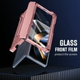 thumbnail image 7 of Screen Protector Case Compatible for Samsung Galaxy Z Fold 3 5G with Stylus Pen, Hinge Protection Shockproof Drop Protective Bumper Case with Build in Screen Protector,Pink, 7 of 7