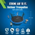 thumbnail image 3 of Bestway Xtreme Air 15 ft Trampoline for Kids & Adults, No-Gap Enclosure, Foam-Padded Poles, 3 of 14