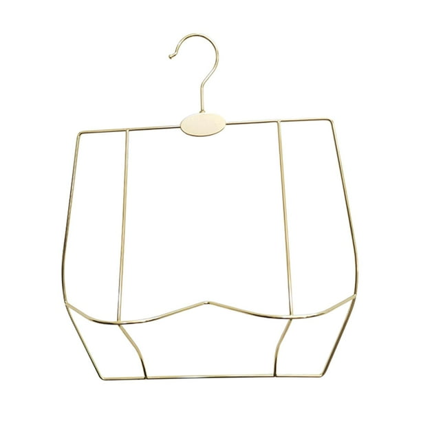 Perchero para colgar ropa interior, percha para sujetadores, soporte metálico con forma de cuerpo, soporte para bikini Oro